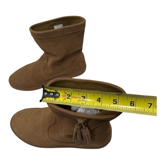 CROCS LODGEPOINT SUEDE PULL ON CROCBAND WINTER HIGH SNOW BOOT~Brown Tan size 10 - Picture 8 of 10